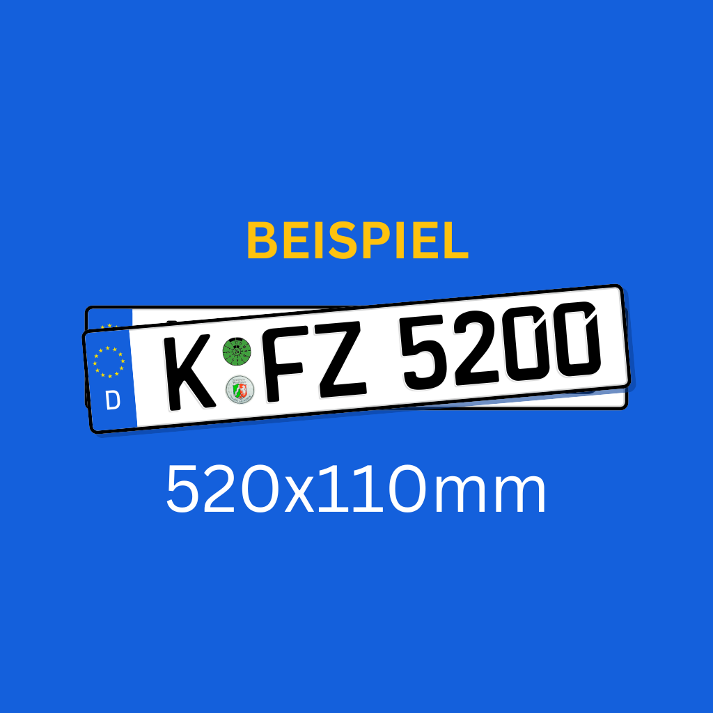 autokennzeichen für fahrradanhänger Autokennzeichen bestellen ab 4,89€